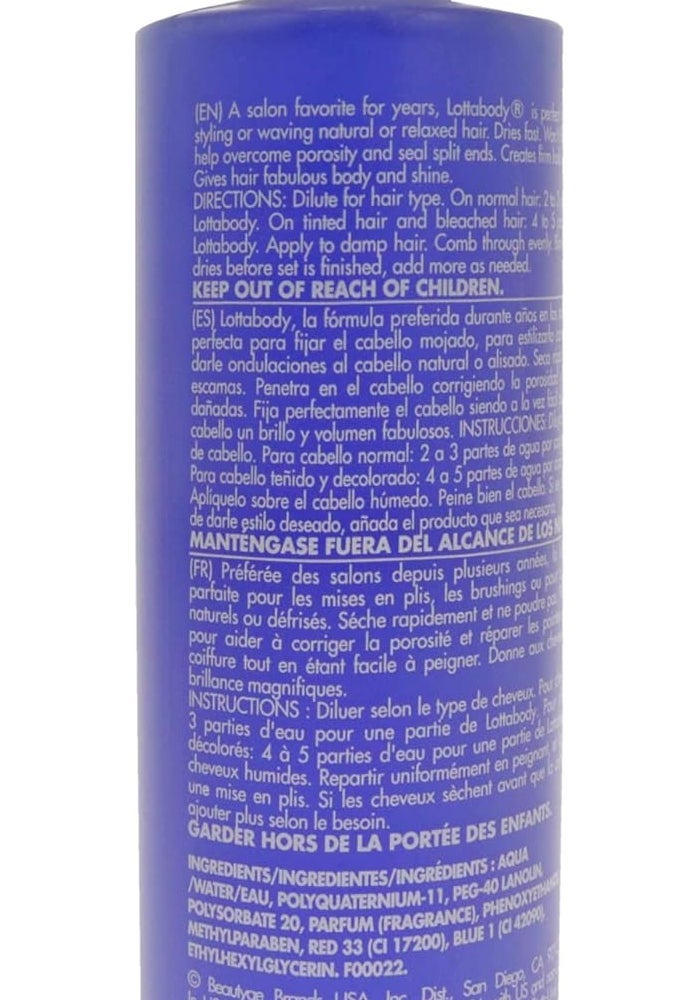Lottabody Texturizing Setting Lotion - Professional Concentrated Formula, 236 ml - Image 2
